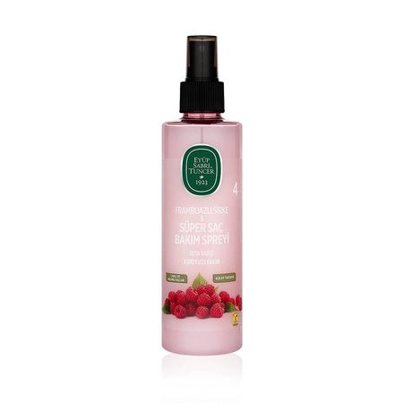 Spray pentru par cu otet de zmeura