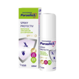 Spray protectiv pentru tantari si capuse SPF50 Parasites Santaderm 100ml