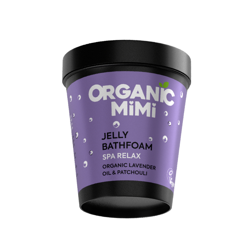 Spuma de baie tip jeleu cu lavanda si patchouli