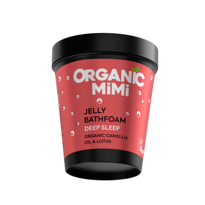 Spuma de baie tip jeleu pentru somn profund cu lotus si camelie