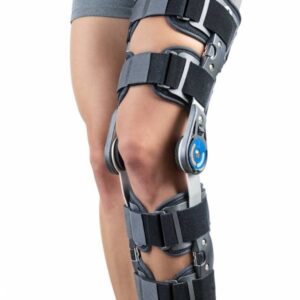 Srt359 Reha - Orteza genunchi postoperatorie reglabila cu articulatii laterale – marime universala