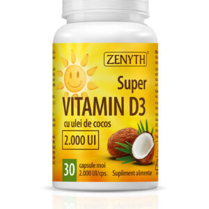 Super Vitamina D3 cu ulei de cocos