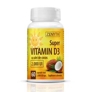 Super Vitamina D3 cu ulei de cocos