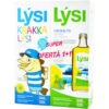Super oferta 1+1 Ulei de ficat de cod pentru copii 240 ml + Ulei de ficat de cod cu aroma de lamaie si menta 240 ml Lysi