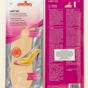 Suport din gel cu microfibră pentru pantofi cu toc Pedag Lady Gel Art 182