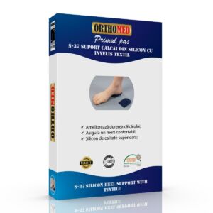 Suport pentru calcai din silicon cu invelis textil marimea L