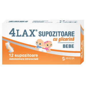 Supozitoare cu glicerina pentru bebelusi 4Lax
