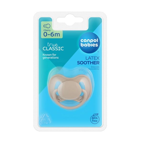 Suzeta Cherry din latex 0-6 luni – Canpol babies