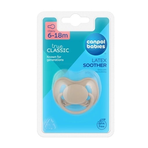 Suzeta Cherry din latex 6-18 luni – Canpol babies