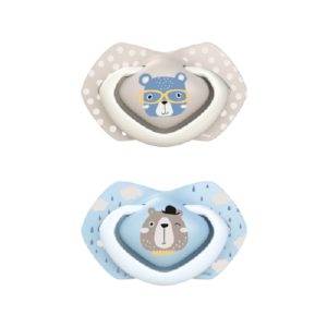 Suzeta albastra din silicon Bonjour Paris 18 luni+