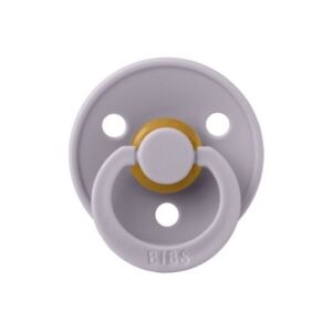 Suzeta din latex cu tetina rotunda 0 luni+ Colour Fossil Grey