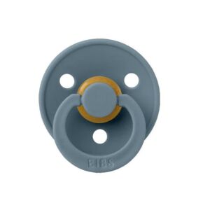 Suzeta din latex cu tetina rotunda 0 luni+ Colour Petrol