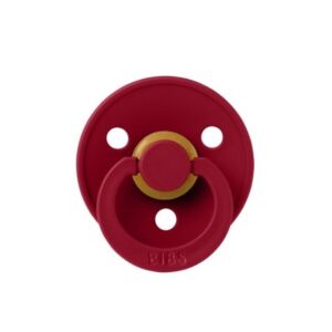 Suzeta din latex cu tetina rotunda 0 luni+ Colour Ruby