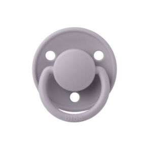 Suzeta din latex cu tetina rotunda 6 luni+ De Lux Fossil Grey