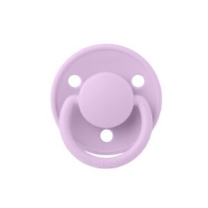 Suzeta din latex cu tetina rotunda 6 luni+ De Lux Violet Sky