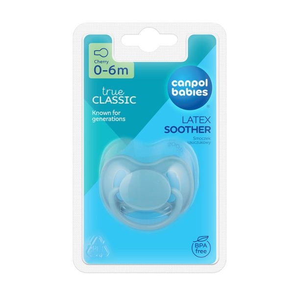 Suzeta din latex rotunda 0-6 luni – Canpol babies
