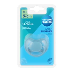 Suzeta din latex rotunda pentru 0 - 6 luni 23/223_BLU