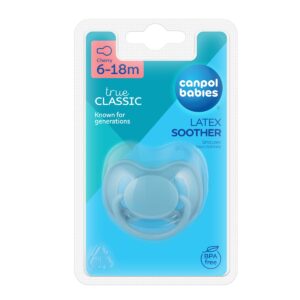 Suzeta din latex rotunda pentru 6 - 18 luni 23/224_BLU