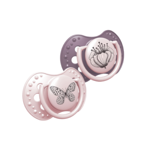 Suzeta din silicon Dynamic Botanic pentru fete 3-6 luni