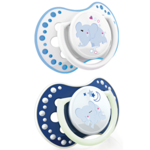 Suzeta din silicon Dynamic Night&Day baiat pentru 0-3 luni