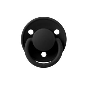 Suzeta din silicon cu tetina rotunda marime universala De Lux Black