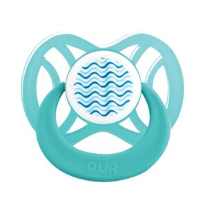 Suzeta ortodontica din silicon +6 luni aqua