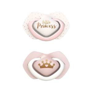 Suzeta roz din silicon Royal Baby 6-18 luni