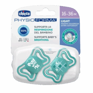 Suzete din silicon pentru copii 16-36 luni PhysioForma Light Glow Bleu