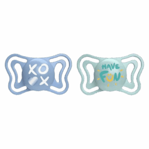 Suzete din silicon pentru copii 6-16 luni PhysioForma Light Glow Bleu