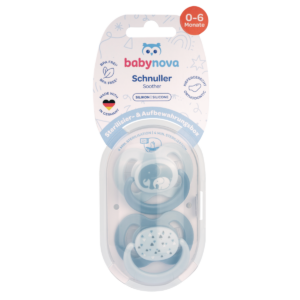 Suzete multicolore cu inel Talia 1+ Steribox