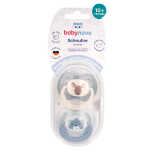 Suzete multicolore cu inel Talia 3 + Steribox