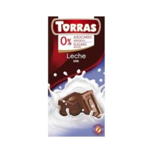 TORRAS Ciocolata cu lapte fara zahar si fara gluten