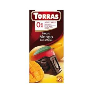 TORRAS Ciocolata neagra cu mango fara zahar si gluten