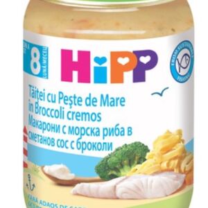 Taitei Bio cu peste de mare in brocolli cremos 8+ luni