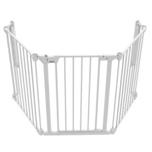 Tarc de siguranta modular cu 3 panouri alb