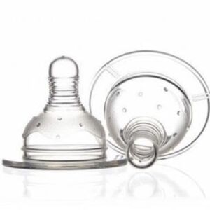 Tetina din silicon cu gat larg blister 6 luni+ Baby