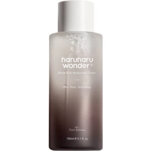 Toner hidratant pentru față cu orez negru și acid hialuronic Haruharu Wonder