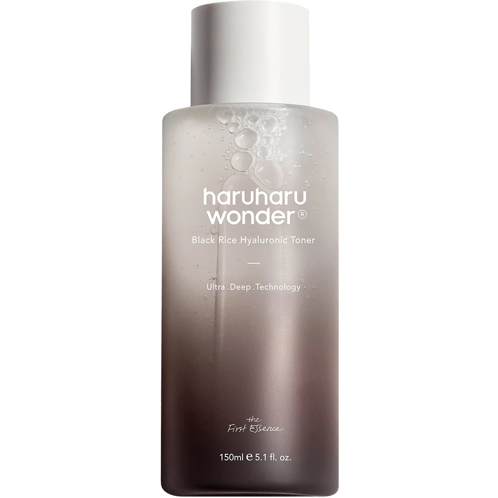 Toner hidratant pentru față cu orez negru și acid hialuronic Haruharu Wonder