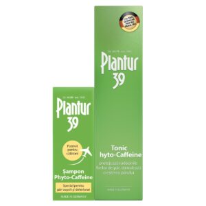 Tonic impotriva caderii parului Phyto-Caffeine Plantur 39 200 ml + Sampon pentru par vopsit si deteriorat Phyto-Caffeine Plantur 39 50 ml