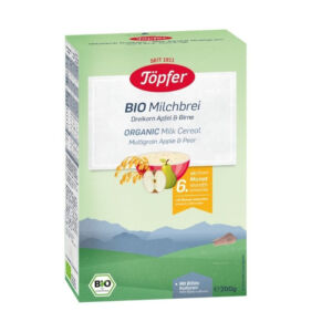 Topfer Multicereale Bio lapte + mere + pere 6 luni