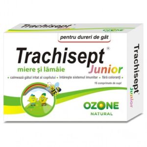 Trachisept Junior Miere şi Lamaie x 16 comprimate