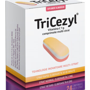 Tricezyl Vitamina C 1gr x 24cpr