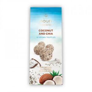 Trufe vegane cu nuca de cocos si chia 10 bucati