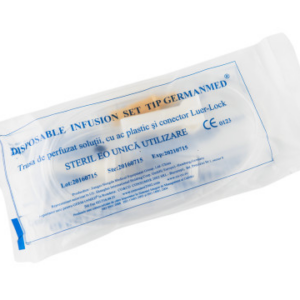 Trusa de perfuzat solutii cu ac plastic si conector Luer-Lock