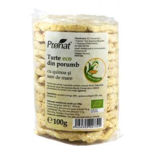 Turte eco din porumb cu quinoa si sare de mare