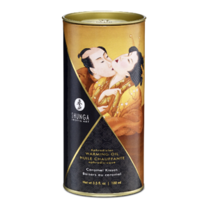 Ulei de masaj cu efect de incalzire Caramel Kisses