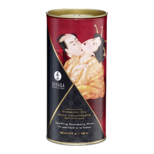 Ulei de masaj cu efect de incalzire Strawberry