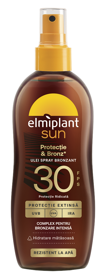 Ulei spray bronzant cu protectie solara SPF30 Protectie & Bronz Sun