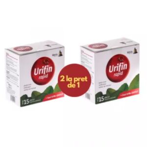 Urifin Rapid 15 Plicuri + ceai Urifin pachet 20 plicuri Gratuit 2 la pret de 1