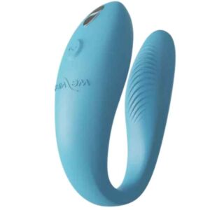 Vibrator pentru cuplu Sync Go Turquoise